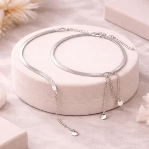 Anklet | Premium Double Chain Anklet with Charms | A1 (Pair of 2 Pics)