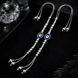 Anklet | Trendy Evil Eye Anklet for Positive Vibes | A2 (Pair of 2 Pics)