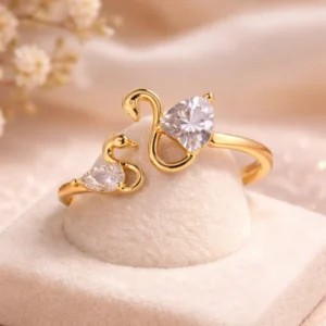 Ring | Gold-Plated Trendy Open Design Ring for Every Outfit | R18