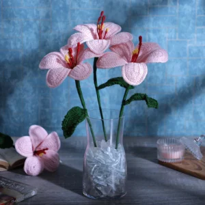 Crochet | Pink | Trendy Stylish Handmade Crochet Flower Decor - Aesthetic Home Decor Piece | C6