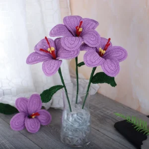 Crochet | Purple | Trendy Stylish Handmade Crochet Flower Decor - Aesthetic Home Decor Piece | C4