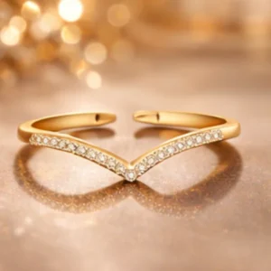Ring | Gold-Plated Ring for Women Daily wear AD Studed | R17