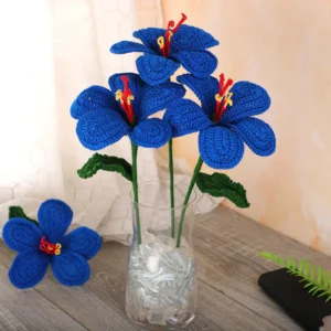Crochet | Blue | Trendy Stylish Handmade Crochet Flower Decor - Aesthetic Home Decor Piece | C2