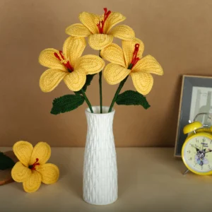 Crochet | Yellow | Trendy Stylish Handmade Crochet Flower Decor - Aesthetic Home Decor Piece | C1