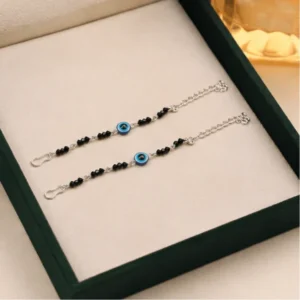 Anklet | Trendy Evil Eye Anklet for Positive Vibes | A6 (Pair of 2 Pics)