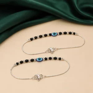 Anklet | Trendy Evil Eye Anklet for Positive Vibes | A7 (Pair of 2 Pics)